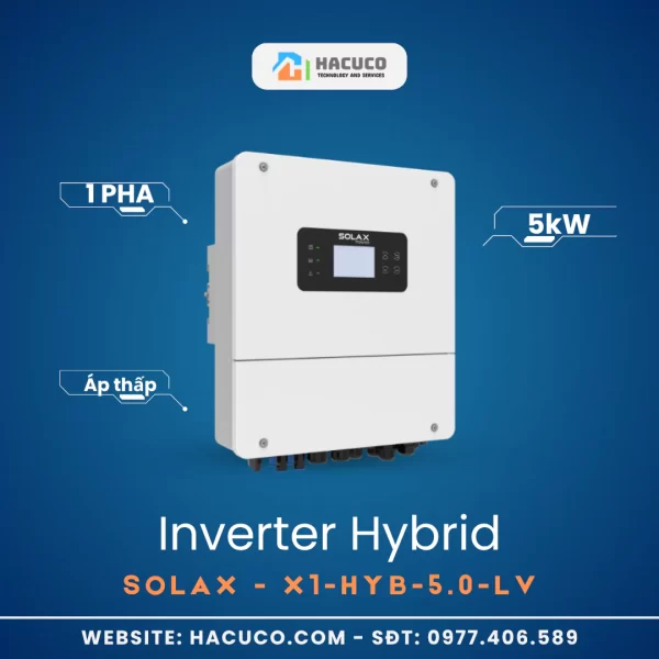 Inverter Hybrid Solax 5kW 1 Pha | X1-HYB-5.0-LV SỐ 2