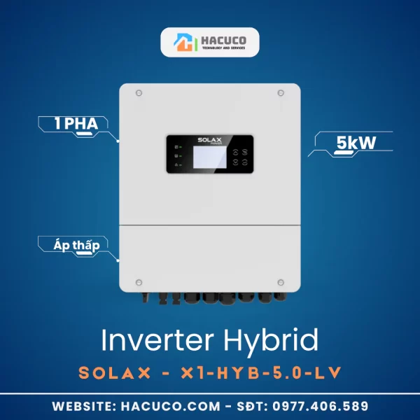 Inverter Hybrid Solax 5kW 1 Pha | X1-HYB-5.0-LV