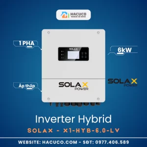 Inverter Hybrid Solax 6kW 1 Pha | X1-HYB-6.0-LV