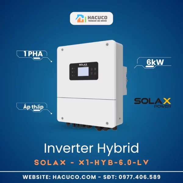 Inverter Hybrid Solax 6kW 1 Pha | X1-HYB-6.0-LV số 2