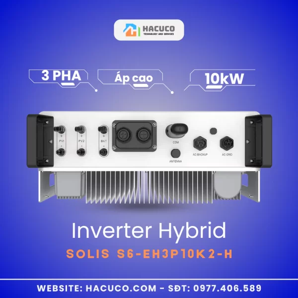 Inverter Hybrid Solis 10 kW 3 Pha Áp Cao | S6-EH3P10K2-H cổng kết nối