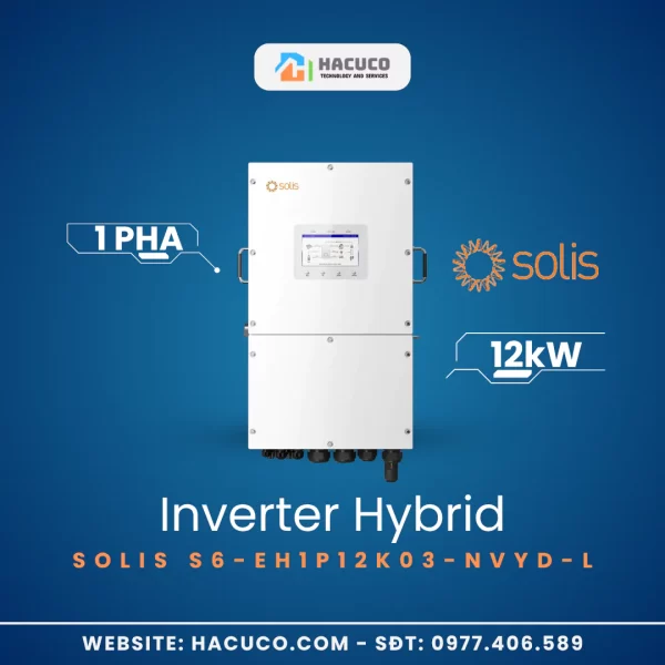 Inverter Hybrid Solis 12kW 1 Pha | S6-EH1P12K03-NVYD-L