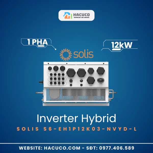 Biến Tần Hybrid Solis 12kW các đầu ra vào