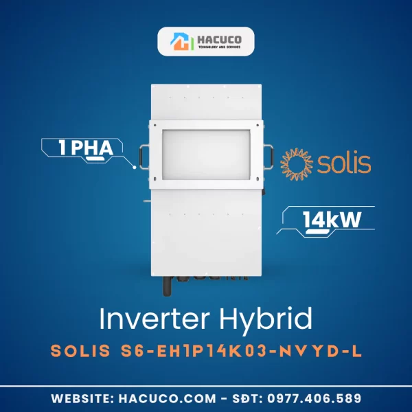 Inverter Hybrid Solis 14kW 1 Pha - mặt sau