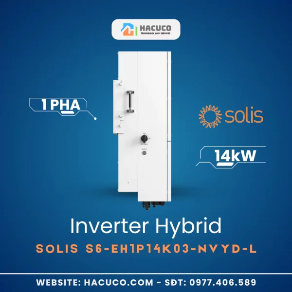 Inverter Hybrid Solis 14kW 1 Pha - góc cạnh