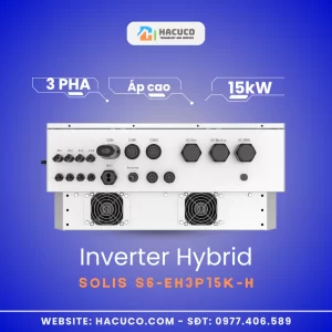 Inverter Hybrid Solis 15 kW 3 Pha Áp Cao | S6-EH3P15K-H cổng kết nối
