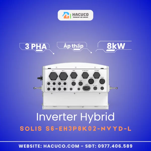 Inverter Hybrid Solis 8kW 3 Pha Áp Thấp S6-EH3P8K02-NVYD-L - cổng kết nối