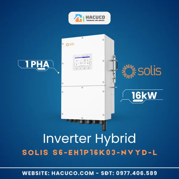 Inverter Hybrid Solis 16kW 1 Pha | S6-EH1P16K03-NVYD-L