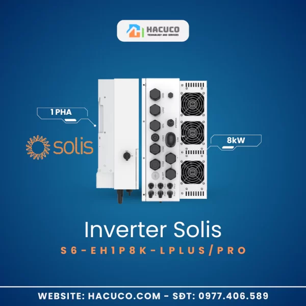 Inverter Hybrid Solis 8kW 1 Pha | S6-EH1P8K-LPLUS/PRO mặt sau