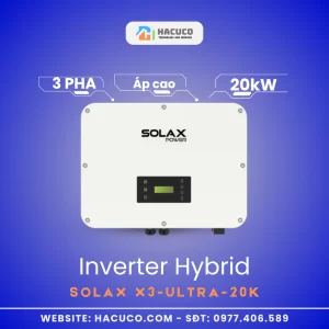 Inverter Hybrid Solax 20kW 3 Pha Áp Cao | X3-ULTRA-20K