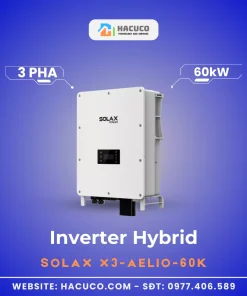 Biến tần Inverter Hybrid Solax X3-AELIO-60K nghiêng