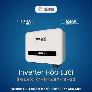 Inverter Hòa Lưới Solax 10kW 1 Pha | X1-SMART-10-G2 nghiêng phải