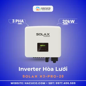 Inverter Hòa Lưới Solax 20kW 3 Pha | X3-PRO-20