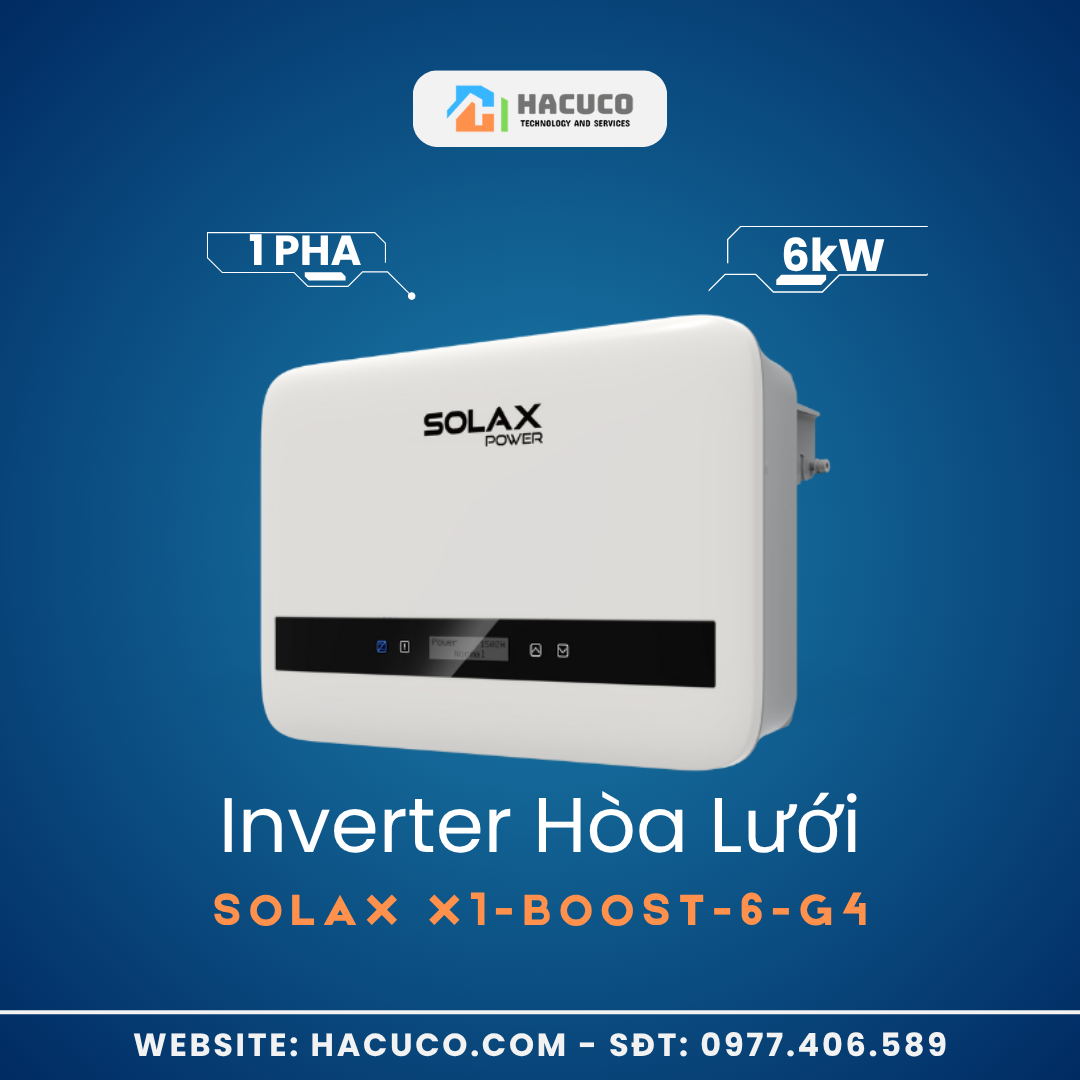 Inverter Hòa Lưới Solax 6kW 1 Pha X1-BOOST-6-G4 (1) Inverter Hòa Lưới Solax 6kW 1 Pha | X1-BOOST-6-G4 nghiêng phải