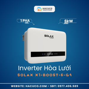 Inverter Hòa Lưới Solax 6kW 1 Pha | X1-BOOST-6-G4 nghiêng trái