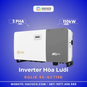 Inverter Hòa Lưới Solis 110kW 3 Pha S5-GC110K mặt nghiêng