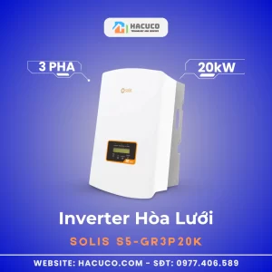 Inverter Hòa Lưới Solis 20kW 3 Pha | S5-GR3P20K mặt nghiêng