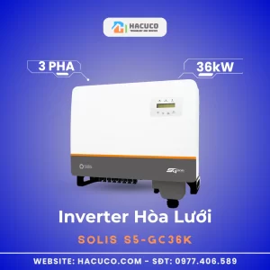 Inverter Hòa Lưới Solis 36kW 3 Pha | S5-GC36K mặt nghiêng