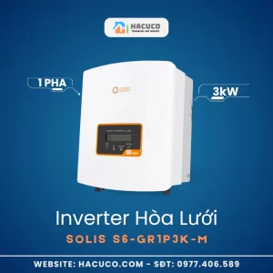 Inverter Hòa Lưới Solis 3kW 1 Pha S6-GR1P3K-M