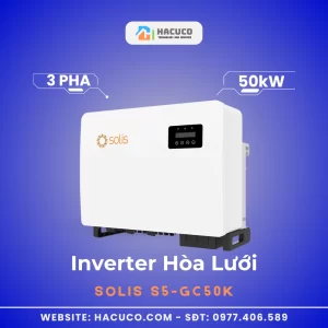 Inverter Hòa Lưới Solis 50kW 3 Pha S5-GC50K mặt nghiêng