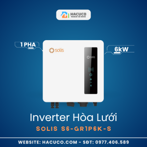 Inverter Hòa Lưới Solis 6kW 1 Pha | S6-GR1P6K-S