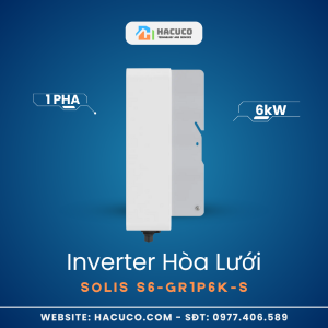 Inverter Hòa Lưới Solis 6kW 1 Pha S6-GR1P6K-S cạnh bên