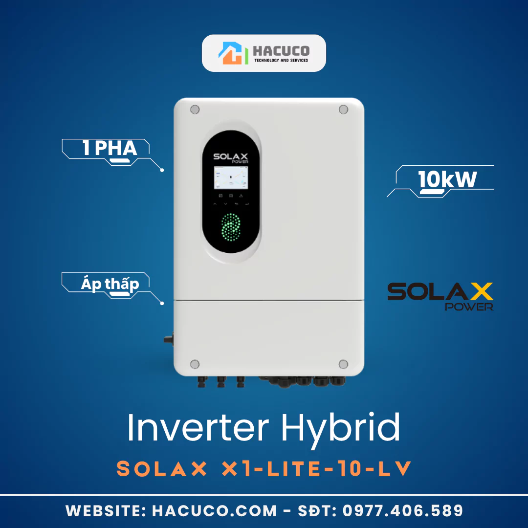 Inverter Hybrid Solax 10kW 1 Pha X1-LITE-10-LV (1) Inverter Hybrid Solax 10kW 1 Pha | X1-LITE-10-LV