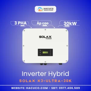 Inverter Hybrid Solax 30kW 3 Pha Áp Cao | X3-ULTRA-30K