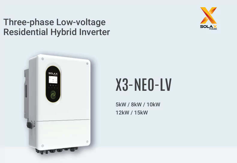 Inverter Hybrid Solax 10kW 3 Pha Áp Thấp X3-NEO-10K-LV