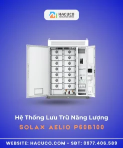 Hệ thống lưu trữ năng lượng SolaX ESS-AELIO P60B100 mở tủ đôi