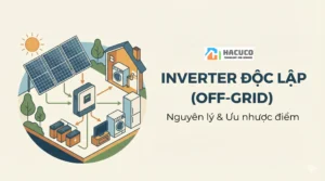 Inverter độc lập (Off-grid) là gì? Nguyên lý hoạt động & ưu nhược điểm