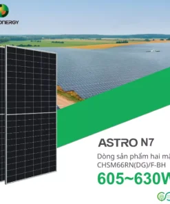 Tấm pin năng lượng mặt trời Astronergy 620W N-Type 2 mặt kính