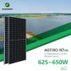 Tấm pin năng lượng mặt trời Astronergy 630W N-Type 2 mặt kính