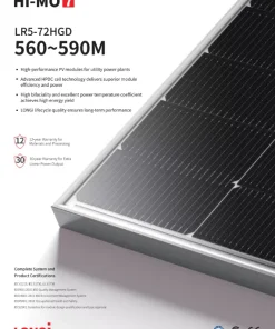 Tấm pin năng lượng mặt trời LONGi Hi-MO 7 585W 2 mặt kính