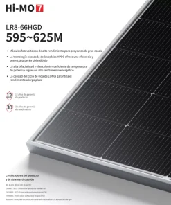 Tấm pin năng lượng mặt trời Longi Himo 7 615W 2 mặt kính
