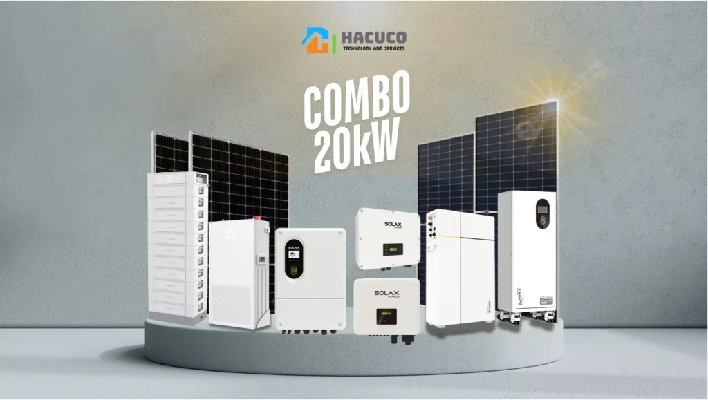 Combo Điện Mặt Trời cho Gia Đình Chi Từ 8 Triệu Tiền Điện (20kW)
